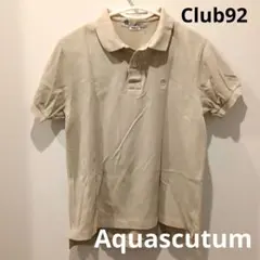 アクアスキュータム Club92 ポロシャツ ベージュ S