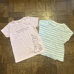 女児ガールズ　すみっコぐらし Tシャツ 2枚セット　サイズ150