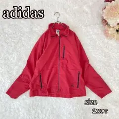 adidas】アディダス ナイロン ジャケット M バーガンディ ブルゾン