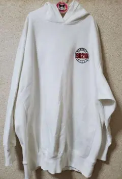 美品　GU ビバリーヒルズ高校生白書 コラボ 白パーカー L　オーバーサイズ