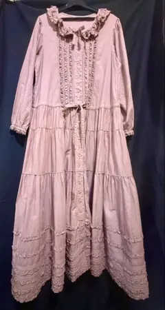 ピンクハウスアンティークピンクワンピースカネコイサオワンダフルワールド長袖