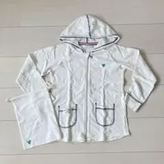キッズ　パーカー　ウィンドブレーカー　虫よけ効果　白　120