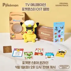 ★韓国限定★ポケモン POPUP キャプテンピカチュウぬいぐるみ アルバムセット