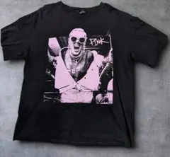 ​【バンドT】P!NK ピンク アーティストTシャツ モノクロ M 黒