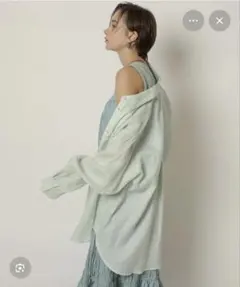 CADUNE♡カデュネ リネンシャツ　38 ミントのサムネイル