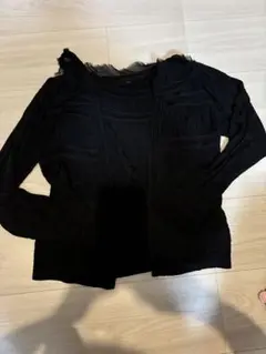 エポカ♡極美品♡ブラックフリル　アンサンブル♡40