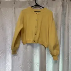 INGNI イエロー Mサイズ ボタン付きカーディガン