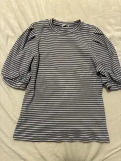 ハニーズ GLACIER ボーダー柄パフスリーブTシャツ