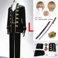 銀魂 沖田総悟 コスプレ衣装 L ウィッグ 道具刀 - メルカリ