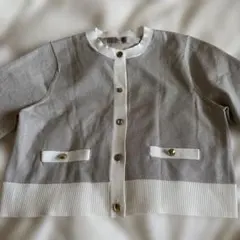 新品未使用】ZARA ポプリンコンビニットジャケット フリル Mサイズ