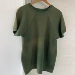H beauty & youthカットオフ 半袖スウェット カーキ - メルカリ