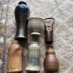 作家物壷&一輪挿しセット♪備前焼