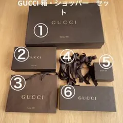 グッチ　GUCCI 空箱・ショッパー・リボン　9点セット　レアサイズ箱あり