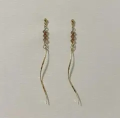 #87ハンドメイド♡スワロフスキービーズのイヤリングorピアス