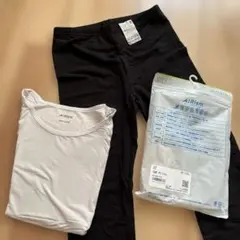 AIRism ショートスリーブ & HEATTECH パンツ セット 120