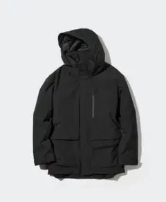 UNIQLO ユニクロハイブリッドダウンパーカ黒　BLACK