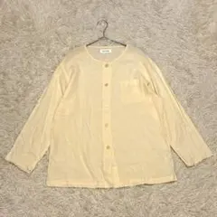mila schon 美品 淡いイエロー ペイズリー柄 コットンブラウス Mのサムネイル