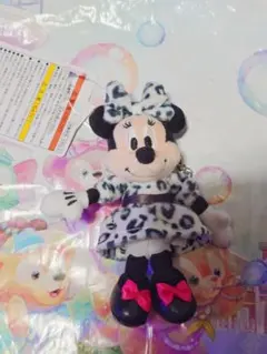 【最終価格】　ミニー　ヒョウ柄　ぬいぐるみチャーム
