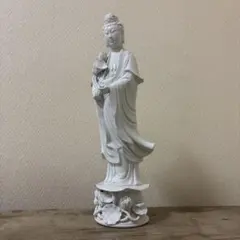 九谷焼 染付観音菩薩 高さ約43cm 立像 仏像 仏教美術 - メルカリ