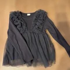 petit main フリル付きチュニック 110