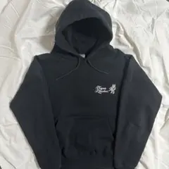 y2k パーカー　ボックスシルエット　ブラック　短丈