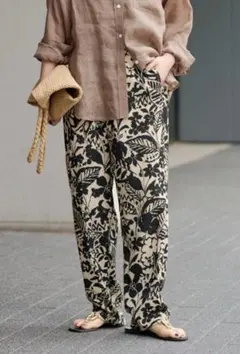 【新品】2025SS ボタニカルプリントパンツ ジャーナルスタンダードレリューム