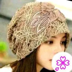 ●帽子　レディース　夏　カーキ色　レース　おしゃれ　おすすめ