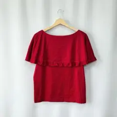 Chloe フリル 半袖 カットソー レッドのサムネイル