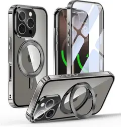 iPhone 16 Pro Max 用 ケース 両面保護 MagSafe対応