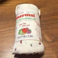 FRUIT OF THE LOOM サーマルルームウェアセット Mいちご柄　旅行