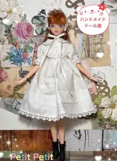 ジェニーちゃん　服　No 1875 ワンピ＆ヘッドドレスセット