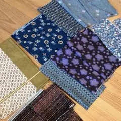 着物　和柄　モダン　はぎれ　ヴィンテージ　まとめ売り