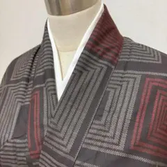 KN6789 大島紬 身丈155.5cm 着物 正絹のサムネイル
