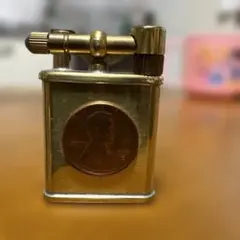 金属製ガスライター 金色