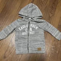 H&M ストライプ フード付きパーカー 80