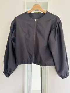キッズ ジップアップジャケット ブルゾン　グレー 150cm イオン