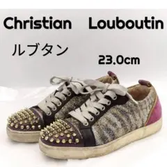 223 ルブタン ルイ ジュニア スパイクス グリッター スタッズ 23cmのサムネイル