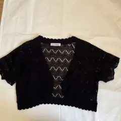 透かし編みのボレロ