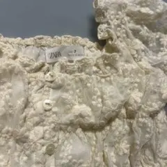 ZARA アイボリー フリル袖ブラウス サイズ7 122㎝
