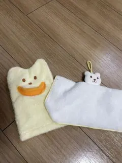 [新品未使用]ミキハウス　アヒルのバスミトンとクマのミニタオルのセット