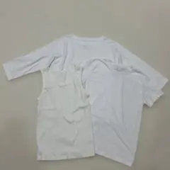 無印良品　七分袖・半袖Tシャツ・タンクトップ3点セット(ホワイト・M)