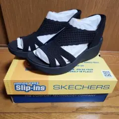 【新品】SKECHERS　スリップインズサンダル ブラック23cmのサムネイル