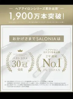 SALONIAストレートヘアアイロン