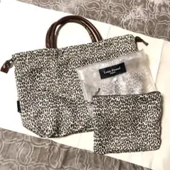 Louis Feraud ルイフェロー　リバーシブルトートバッグ　レオパード　豹