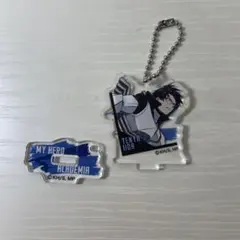 ヒロアカ飯田天哉 アクリルスタンド、缶バッジセット飯田天哉・心操人使