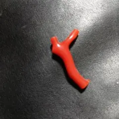 赤いY字型アクセサリー素材