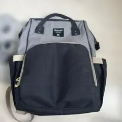 バルコス グレー/ブラック マザーズバッグ