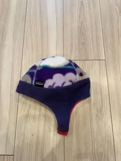 Patagoniaフリース柄物子供用帽子12-24M