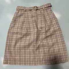 MAJESTIC LEGON チェック柄タイトスカート ベルト付き Mサイズのサムネイル