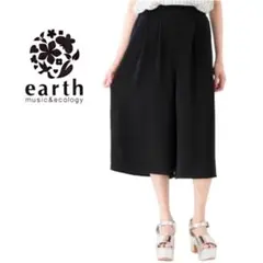 earth music&ecology ガウチョパンツ ブラック 黒 パンツ